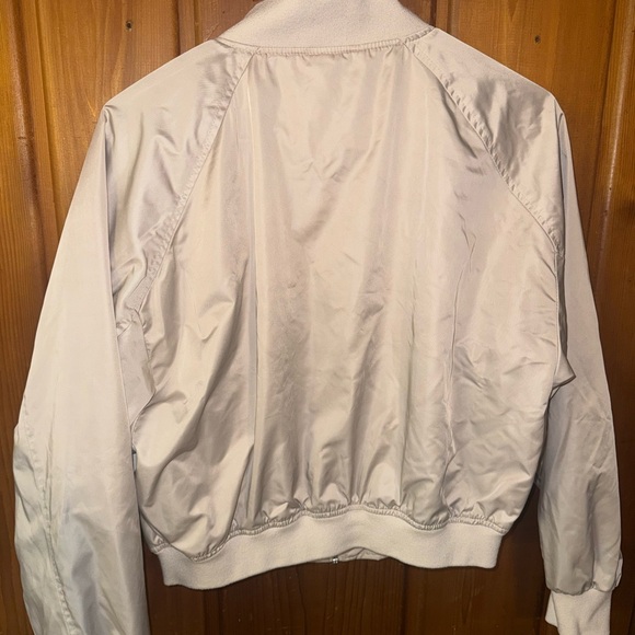 Abercrombie & Fitch Light Tan Bomber Jacket - Picture 4 of 4